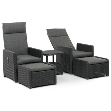 Zahradní set Autronic 1+2, polyratan, šedá, AZS-L2665 GREY (16)