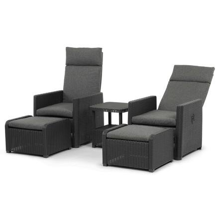 Zahradní set Autronic 1+2, polyratan, šedá, AZS-L2665 GREY (3)