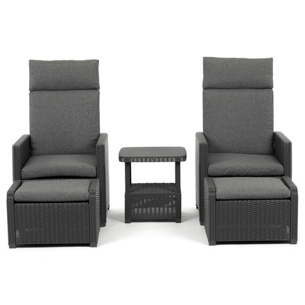 Zahradní set Autronic 1+2, polyratan, šedá, AZS-L2665 GREY (5)