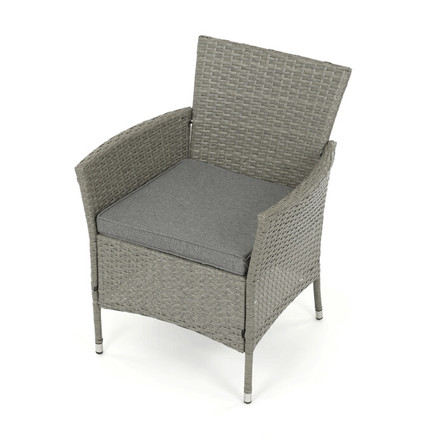 sestava zahradního nábytku Autronic 100x60x69cm, polyratan, šedá, AZS-A1442 GREY (10)