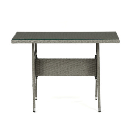 sestava zahradního nábytku Autronic 100x60x69cm, polyratan, šedá, AZS-A1442 GREY (5)