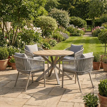 Zahradní židle Autronic kov, polyratan, béžová, AZC-S1430 CRM (1)