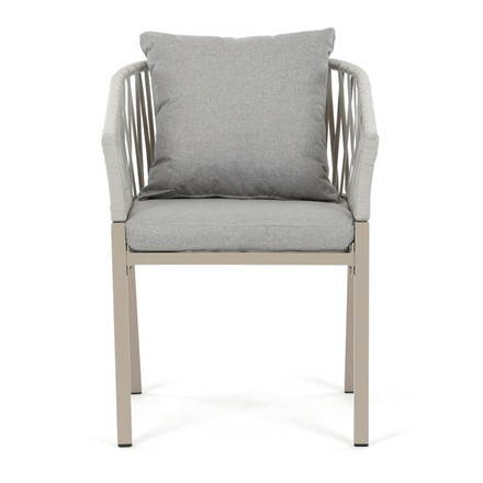 Zahradní židle Autronic kov, polyratan, béžová, AZC-S1430 CRM (2)