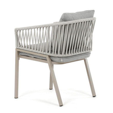 Zahradní židle Autronic kov, polyratan, béžová, AZC-S1430 CRM (3)