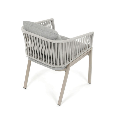 Zahradní židle Autronic kov, polyratan, béžová, AZC-S1430 CRM (4)