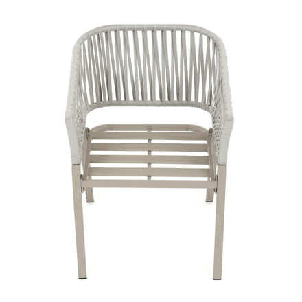 Zahradní židle Autronic kov, polyratan, béžová, AZC-S1430 CRM (8)