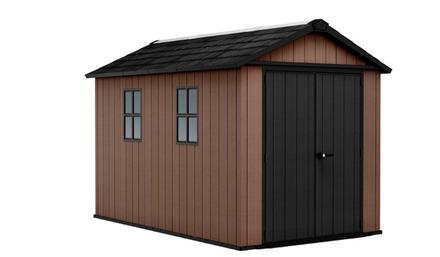 Zahradní domek Keter Newton Plus wide 11x7,5 hnědý, s podlahou (1)