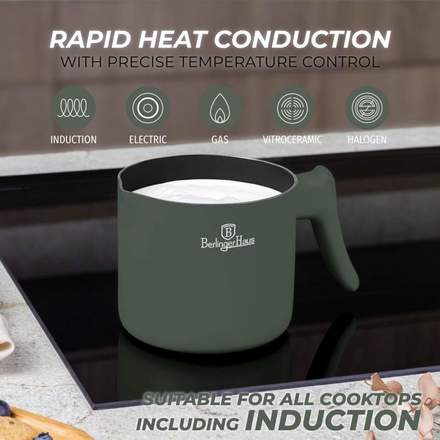 Mlékovar s titanovým povrchem Berlingerhaus BH-8204 1,2 litru Matte Green Collection (3)