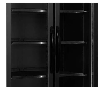 Chladicí skříň prosklené dveře Tefcold FS890H BLACK (2)