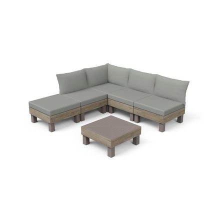 Zahradní nábytek Keter Elements 5místný modulární set ashwood
