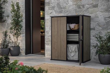 Zahradní box Keter Signature 1400 l Venetian hnědý (1)