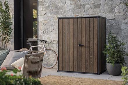 Zahradní box Keter Signature 1400 l Walnut (1)