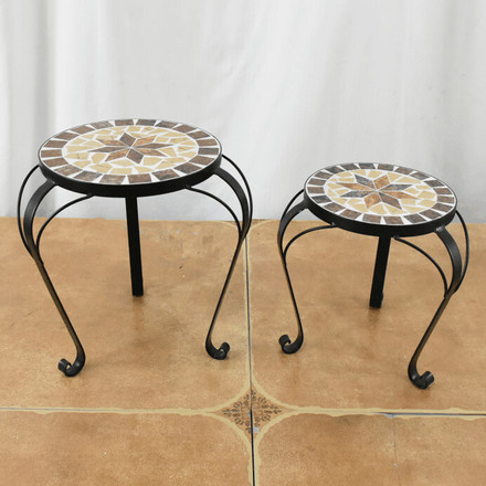 Stojan na květiny Autronic 30x30x34cm, keramika, béžová, US1602