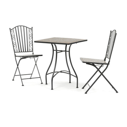 Zahradní set Autronic 1+2, kov, keramická mozaika, US1700 SET