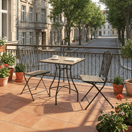 Zahradní set Autronic 1+2, kov, keramická mozaika, US1700 SET (1)