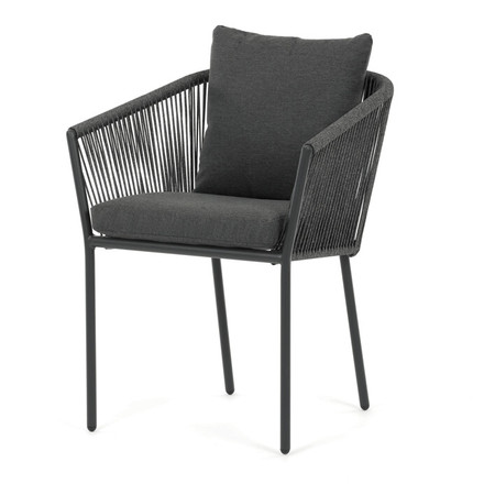 Zahradní židle Autronic hliník, látka, šedá, AZC-C1179 GREY