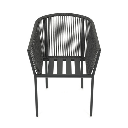 Zahradní židle Autronic hliník, látka, šedá, AZC-C1179 GREY (10)