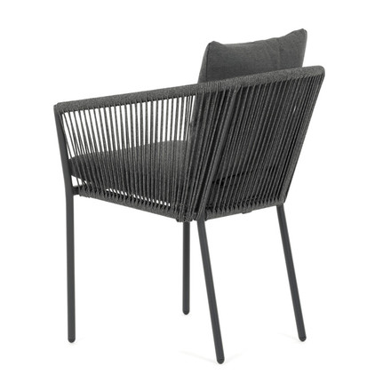 Zahradní židle Autronic hliník, látka, šedá, AZC-C1179 GREY (4)