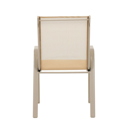 Zahradní židle Autronic kov, síťovina, krémová, AZC-C1000 CRM (5)