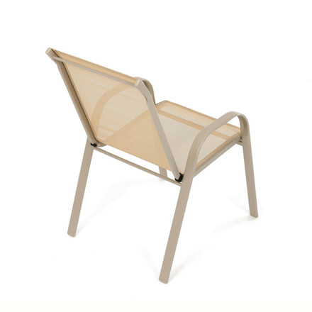 Zahradní židle Autronic kov, síťovina, krémová, AZC-C1000 CRM (7)