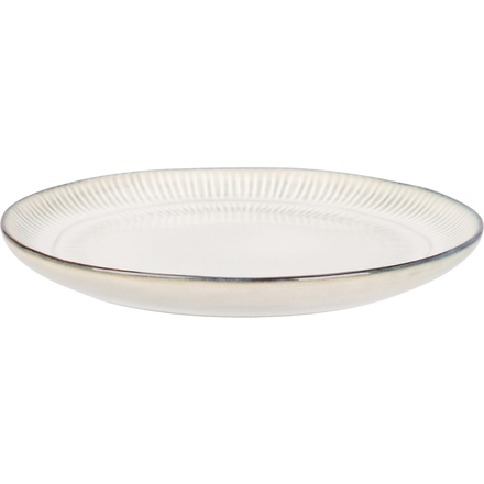 Talíř Siaki KO-Q97001520 dezertní sada 6 ks 21 cm šedá kamenina (1)