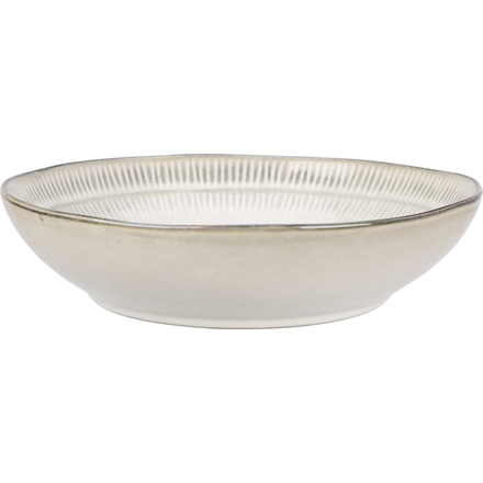 Talíř Siaki KO-Q97001510 hluboký sada 6 ks  20 cm šedá kamenina