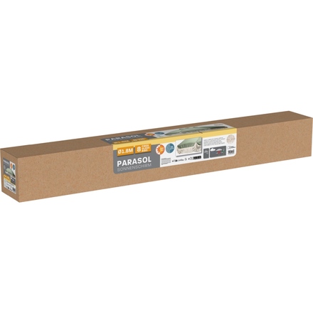 Dřevěný slunečník ProGarden KO-FE5000160 180 cm zelená (2)