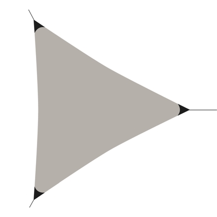 Stínící plachta ProGarden KO-C46400610 trojúhelník 3,6 x 3,6 x 3,6 m šedohnědá (1)