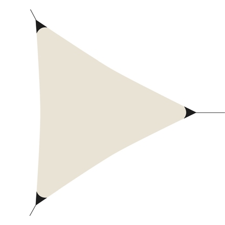 Stínící plachta ProGarden KO-C46400600 trojúhelník 3,6 x 3,6 x 3,6 m cm krémová (1)