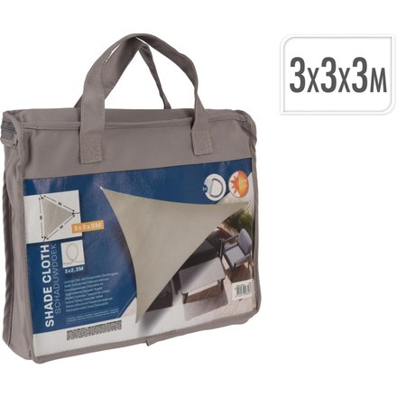 Stínící plachta ProGarden KO-C46400510 trojúhelník 3 x 3 x 3m šedohnědá