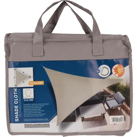 Stínící plachta ProGarden KO-C46400510 trojúhelník 3 x 3 x 3m šedohnědá (1)