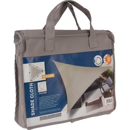 Stínící plachta ProGarden KO-C46400510 trojúhelník 3 x 3 x 3m šedohnědá (2)