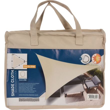 Stínící plachta ProGarden KO-C46400500 trojúhelník 3 x 3 x 3m béžová (1)