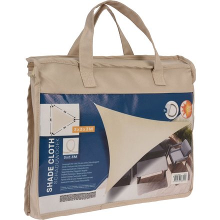 Stínící plachta ProGarden KO-C46400500 trojúhelník 3 x 3 x 3m béžová (2)