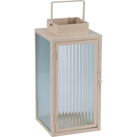 Lucerna ProGarden KO-NB1251510 kovová sada 2 ks 20 / 16 cm béžová