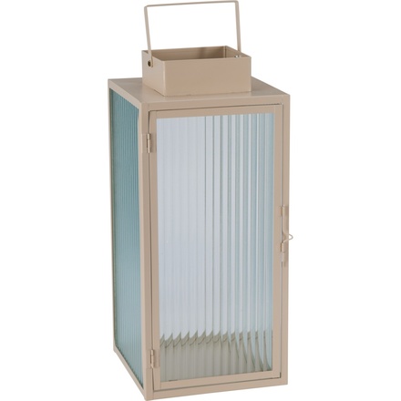 Lucerna ProGarden KO-NB1251510 kovová sada 2 ks 20 / 16 cm béžová (2)