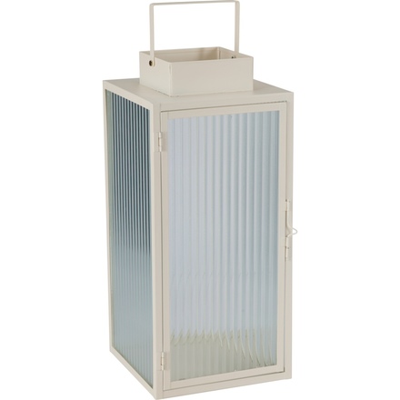 Lucerna ProGarden KO-NB1251520 kovová sada 2 ks 20 / 16 cm smetanová (2)