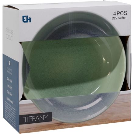 Talíř Excellent KO-Q07000150 hluboký sada 4 ks pr. 23 cm zelená (3)