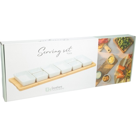 Servírovací sada Excellent KO-210001500 porcelánová 9 ks bílá (2)