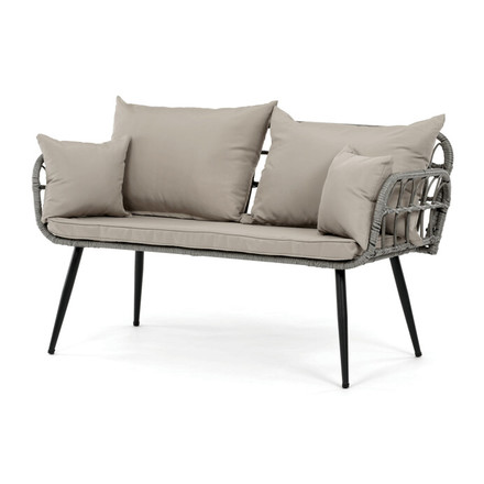 Zahradní sestava Autronic polyratan, šedá, AZ-F1508 GREY (2)