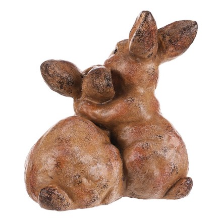 Zahradní dekorace Autronic Zaječí pár - magnesium, barva hnědá (MT775) (3)