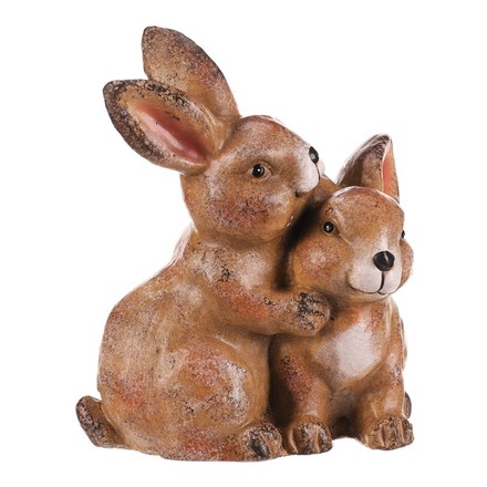 Zahradní dekorace Autronic Zaječí pár - magnesium, barva hnědá (MT775) (5)