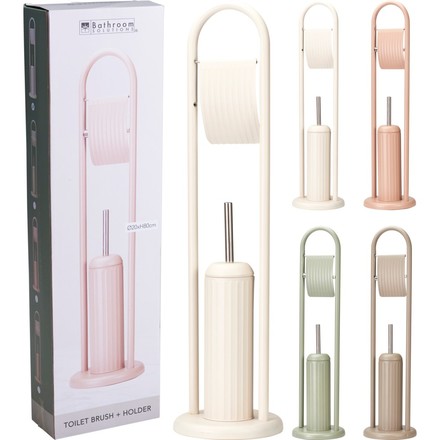 WC sada Bathroom Solutions KO-106000290bila ve stojanu 80 cm bílá (2)