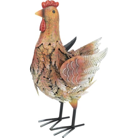 Zahradní dekorace ProGarden KO-557105470slep slepice 23 cm kovová