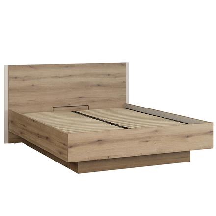 Manželská postel Forte COLLET CETL1161-Q271  175x99x206cm, barva dub/písková, 6*karton