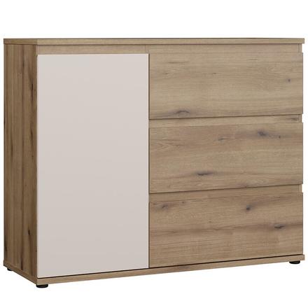 Komoda Forte COLLET CETK221L- Q280 ,116x93x41cm barva dub/písková, 2*karton