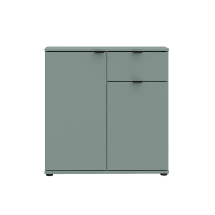 Komoda Forte Ganymebe GNMK22L-U59 ,80x82,3x34cm, barva sv.zelená, 1*karton