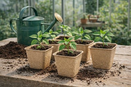 Sadbovač Euro nářadí 150525 papírový 8 x 8 x 7,5 cm, bal. 20 ks (2)