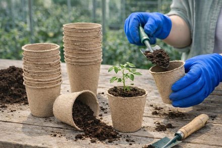 Sadbovač Euro nářadí 150524 papírový 8 x 8 cm, bal. 20 ks (1)