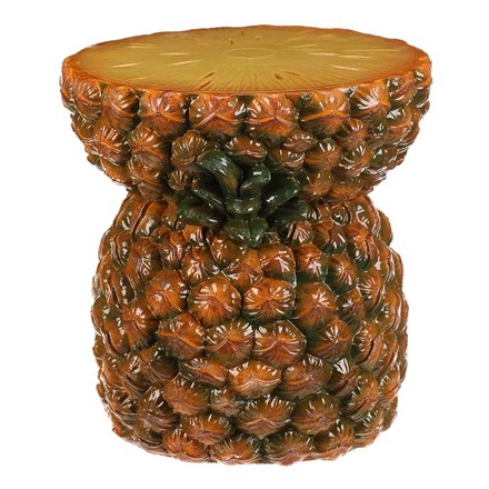 Taburet Autronic ananasový - menší, magnesium, barva žluto-oranžová (MT808) (1)